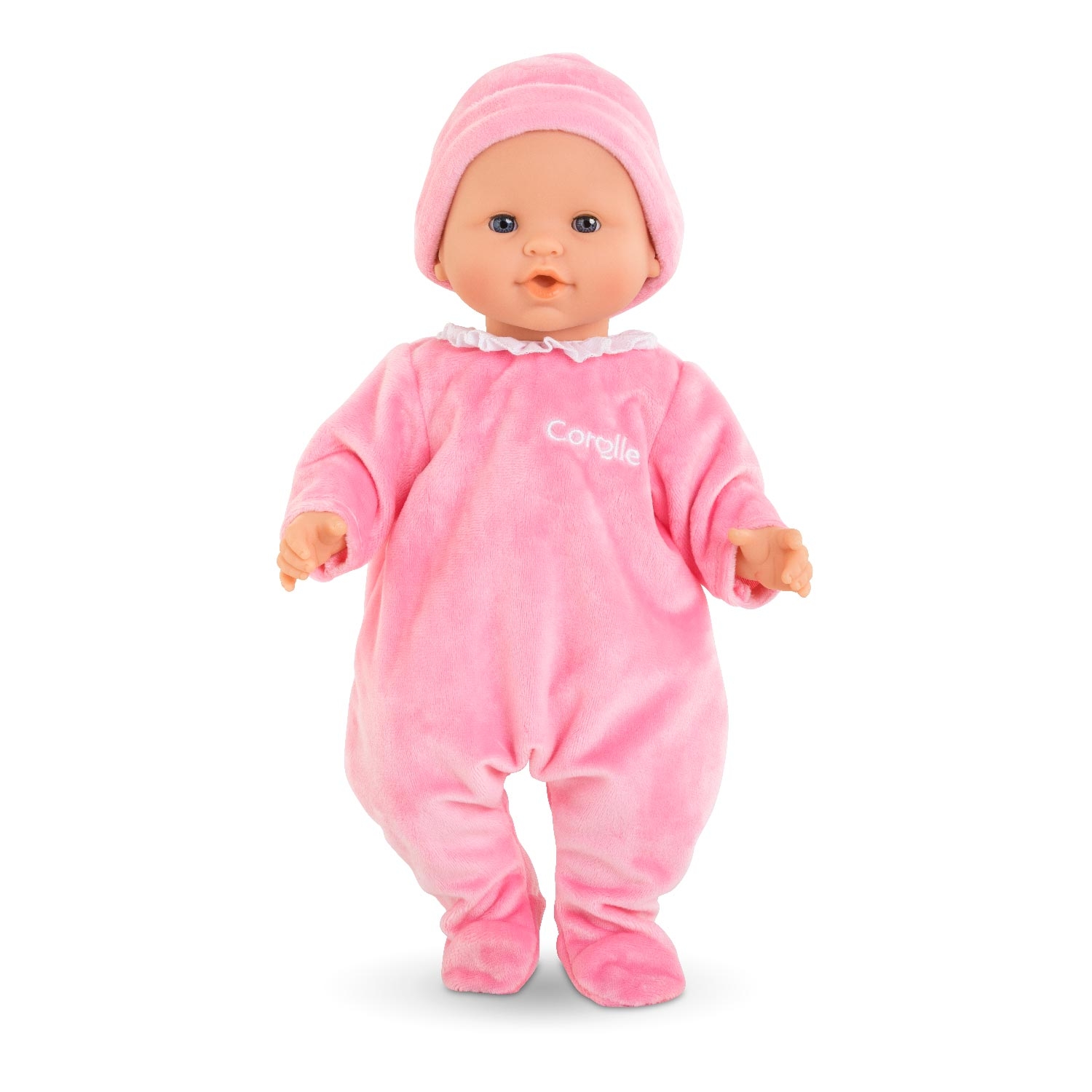 Pyjama rose et bonnet pour poupon 36 cm Corolle